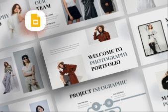 Clean Photography Portfolio Google Slide Template